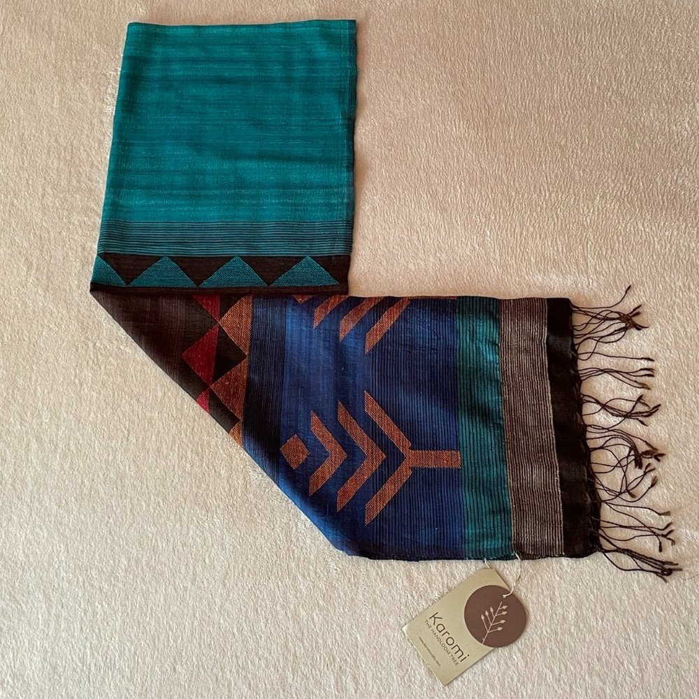 New KAROMI Fine Silk Totem Stole/Scarf